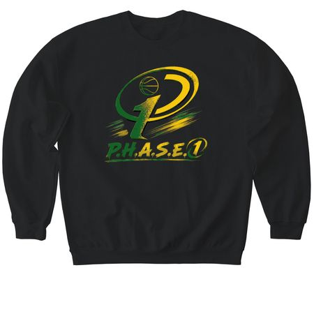 P.H.A.S.E. 1 JAMAICA, a Black Softstyle Crewneck Sweatshirt