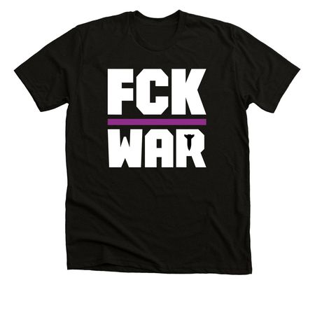 FCK WAR, a Solid Black Blend Premium Unisex Tee