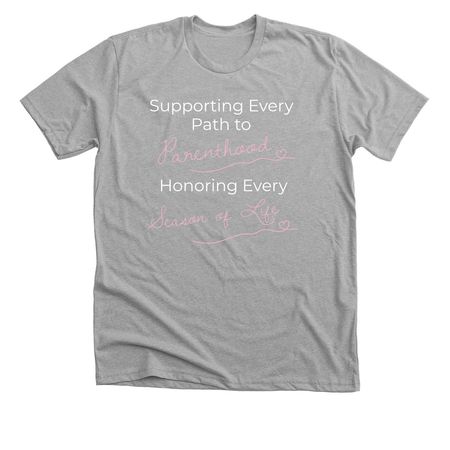 CRCC Tagline, a Athletic Heather Premium Unisex Tee
