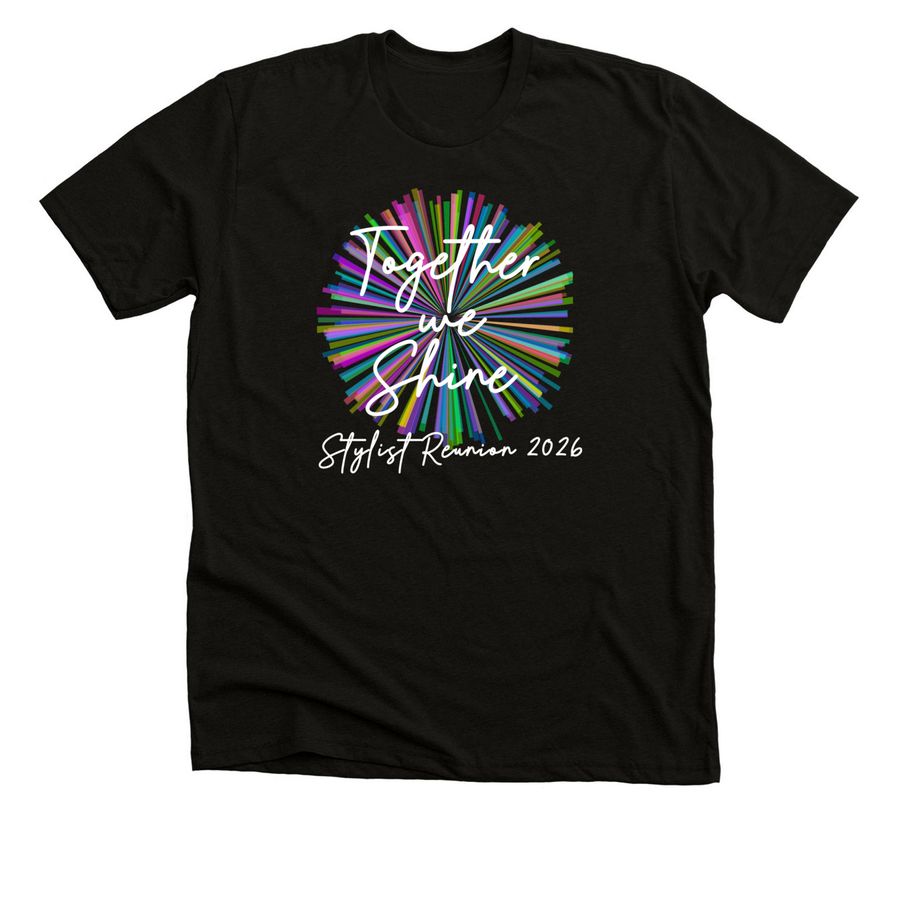 Together We Shine Reunion Shirts, a Solid Black Blend Premium Unisex Tee