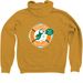 Puffin Rescue Club, a Heather Mustard Zip Up Hoodie (back-view)