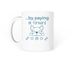 Pay it forward for senior dogs, a White Coffee Mug (back-view)