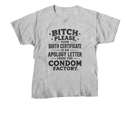 BITCH PLEASE&nbsp;, a Sport Grey Youth Unisex Tee