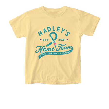 Hadley's Home Team - Full Color, a Butter Comfort Colors Youth Tee