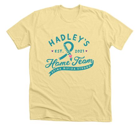 Hadley's Home Team - Full Color, a Heather French Vanilla Premium Unisex Tee
