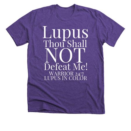WARRIOR 24/7, a Heather Team Purple Premium Unisex Tee