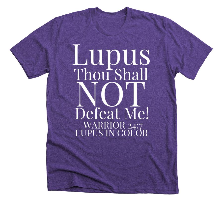WARRIOR 24/7, a Heather Team Purple Premium Unisex Tee
