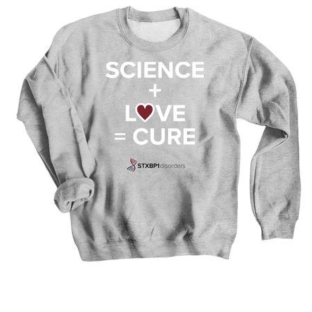 SCIENCE + LOVE = CURE Mason Michels&nbsp;, a Sport Grey Crewneck Sweatshirt
