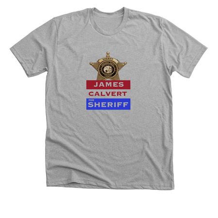 Shirt: James Calvert, a Athletic Heather Premium Unisex Tee