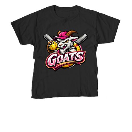 GOATS, a Black Youth Unisex Tee