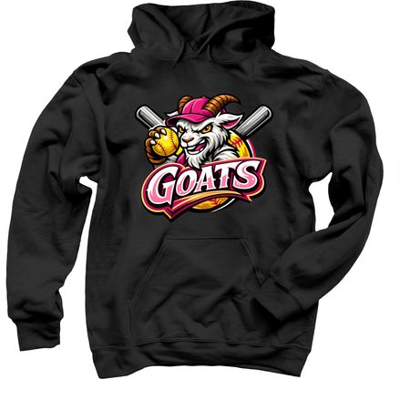 GOATS, a Black Pullover Hoodie