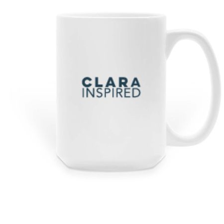 Mugs from Clara Inspired, a White Large Coffee Mug