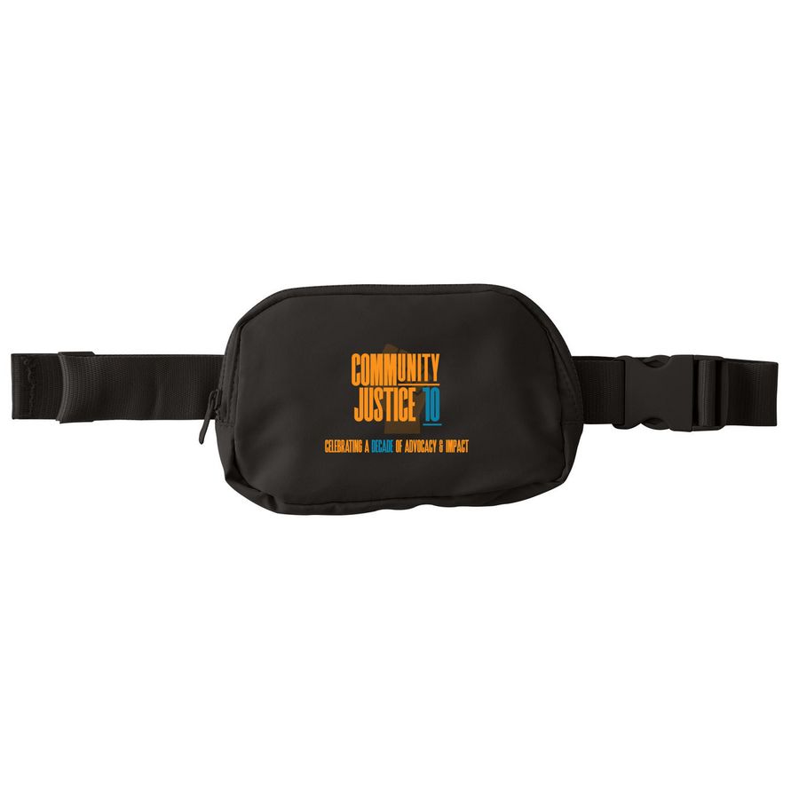Classic 10th Anniversary Fanny Pack, a Deep Black Matte Hip Pack