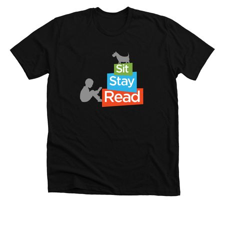 SitStayRead, a Solid Black Blend Premium Unisex Tee