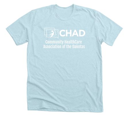 CHAD Team V2, a Heather Ice Blue Premium Unisex Tee
