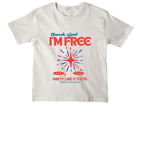 4th of July, a Vintage White Youth Heavyweight Tee