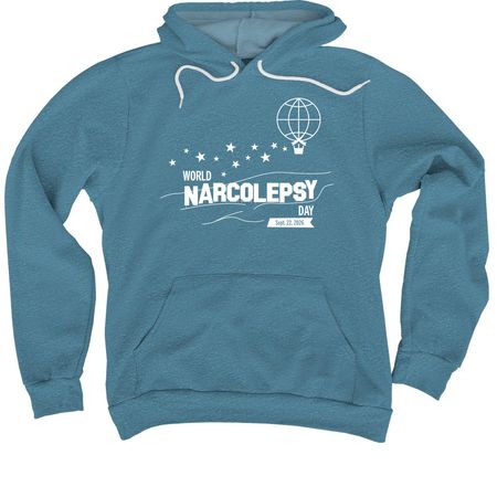 World Narcolepsy Day 2026 T-Shirts, a Heather Deep Teal Premium Pullover Hoodie