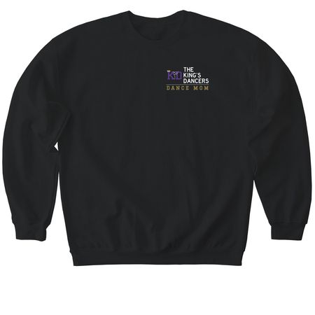 Dance Mom, a Black Softstyle Crewneck Sweatshirt