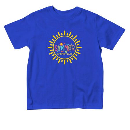 Toddler "Summer", a Royal Blue Toddler Tee
