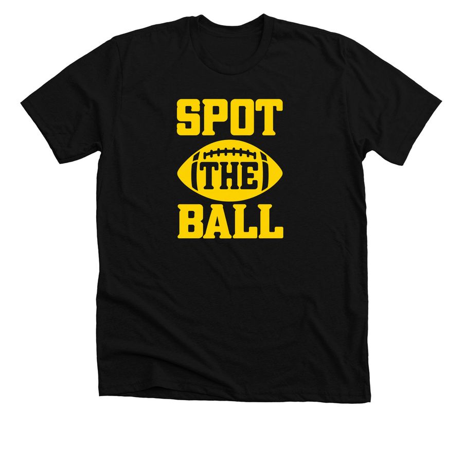 Spot the Ball Lsu T Shirt, a Solid Black Blend Premium Unisex Tee
