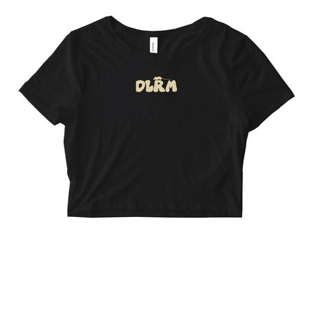 EXTRA DIRTY, a Black Women's Fitted Cropped Tee