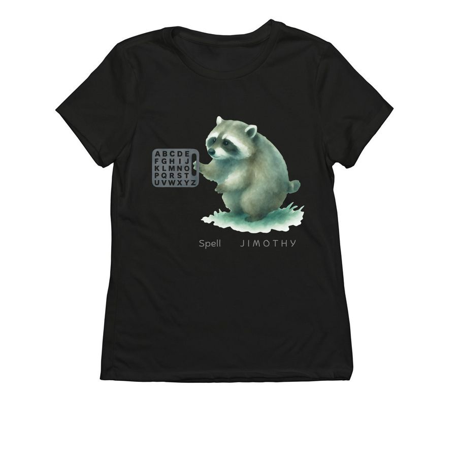 Jimothy Spells!, a Deep Black Allmade Eco Triblend Women?s Tee