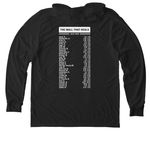 The Wall That Heals 2026 Tour Shirt, a Space Black Allmade Eco Triblend Hoodie Tee (back-view)