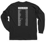 The Wall That Heals 2026 Tour Shirt, a Black Classic Long Sleeve Tee (back-view)
