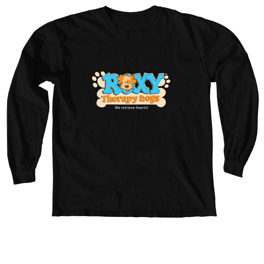 Roxy? Wear Dark Colors, a Black Comfort Colors Long Sleeve Tee