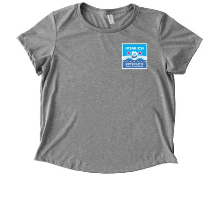 IDTC Tees, a Aluminum Grey Allmade Eco Triblend Women?s Scoop Neck Tee
