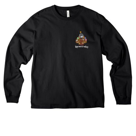 @GrabLifeByTheStickers, a Black Unisex Heavyweight Long Sleeve Tee