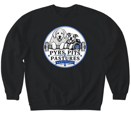 Buy a Shirt. Fuel Their Journey. Save a Life, a Black Softstyle Crewneck Sweatshirt