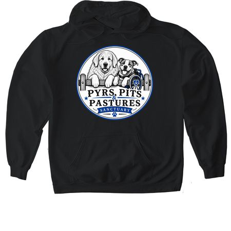 Buy a Shirt. Fuel Their Journey. Save a Life, a Black Gildan Softstyle Pullover Hoodie