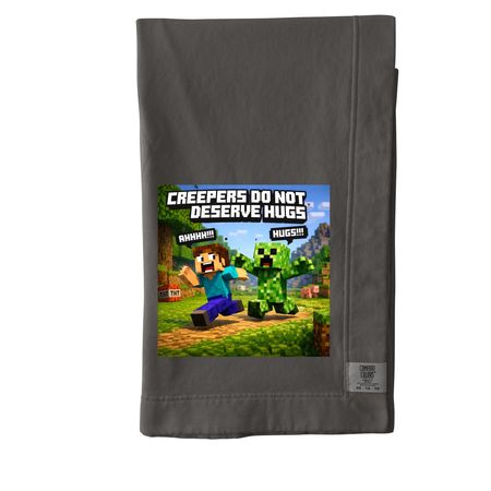 Creepers don't deserve hugs, a Pepper Comfort Colors Blanket