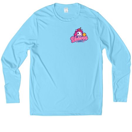 ODC Unicorns&nbsp;, a Light Blue UV Performance Long Sleeve Tee