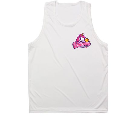 ODC Unicorns&nbsp;, a White Unisex Performance Tank