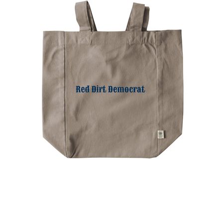 Red Dirt Democrat Tote, a Pumice Recycled Cotton Tote Bag