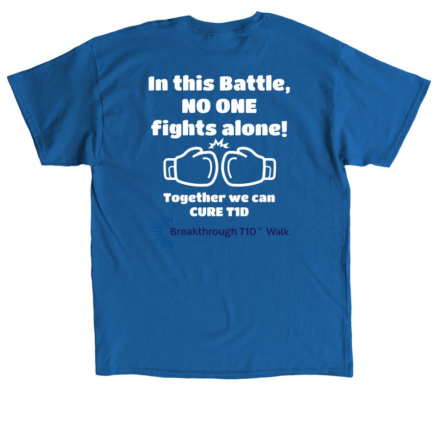 Team Lucas, a Royal Classic Unisex Tee (back-view)