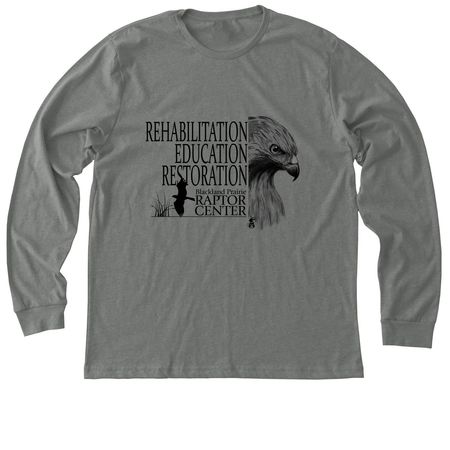 Education Powers Restoration, a Deep Heather Premium Long Sleeve Tee