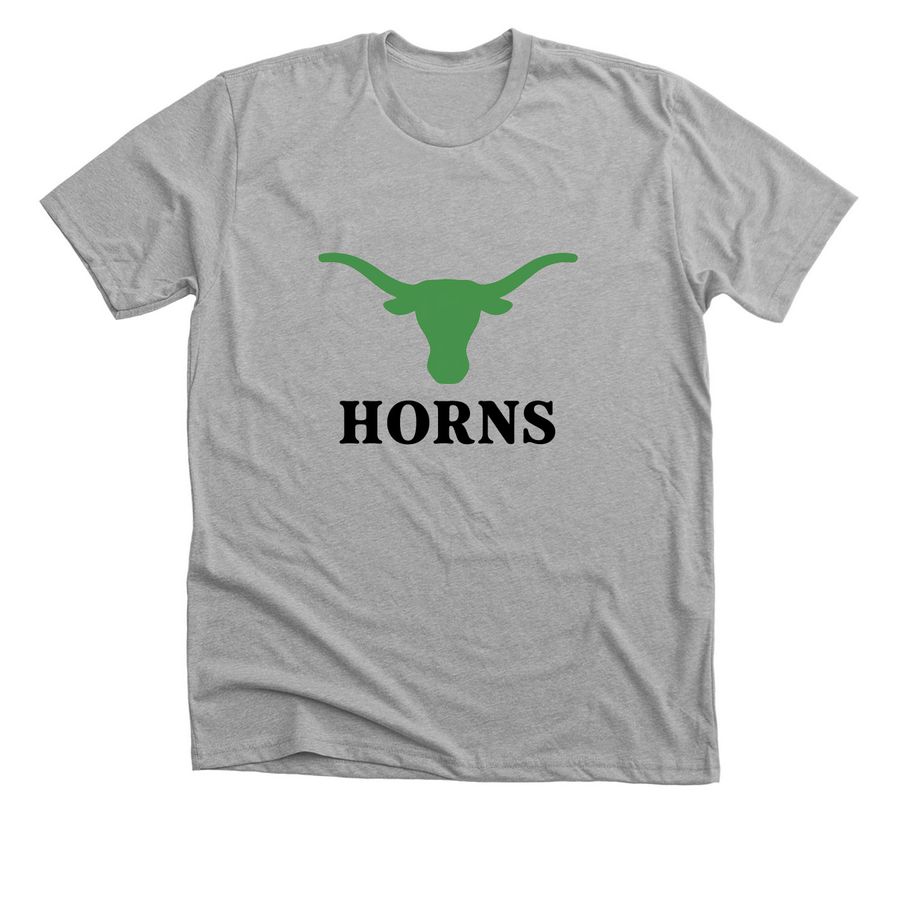HORNS, a Athletic Heather Premium Unisex Tee
