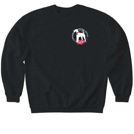 Sunshine Airedale Rescue Florida, a Black Softstyle Crewneck Sweatshirt