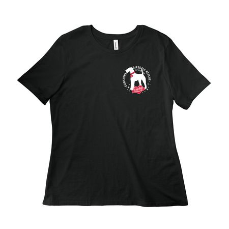 Sunshine Airedale Rescue Florida, a Vintage Black Women?s Relaxed Cotton Tee