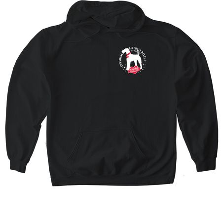 Sunshine Airedale Rescue Florida, a Black Gildan Softstyle Pullover Hoodie