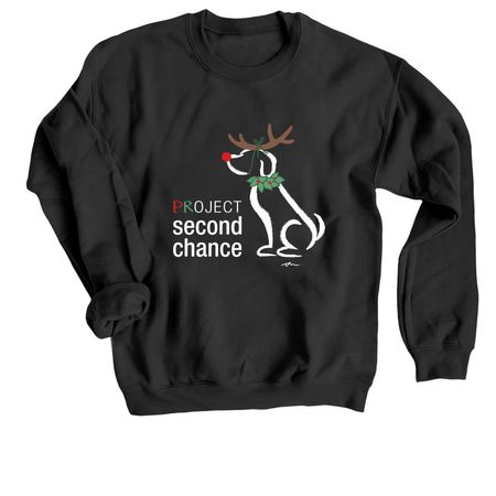Holiday Tees, a Black Crewneck Sweatshirt