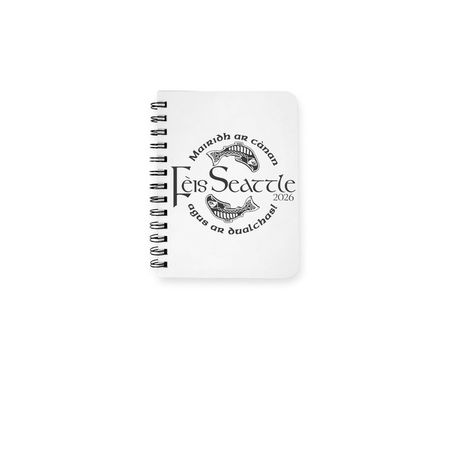 F?is Seattle 2026 Notebook, a White Spiral Notebook
