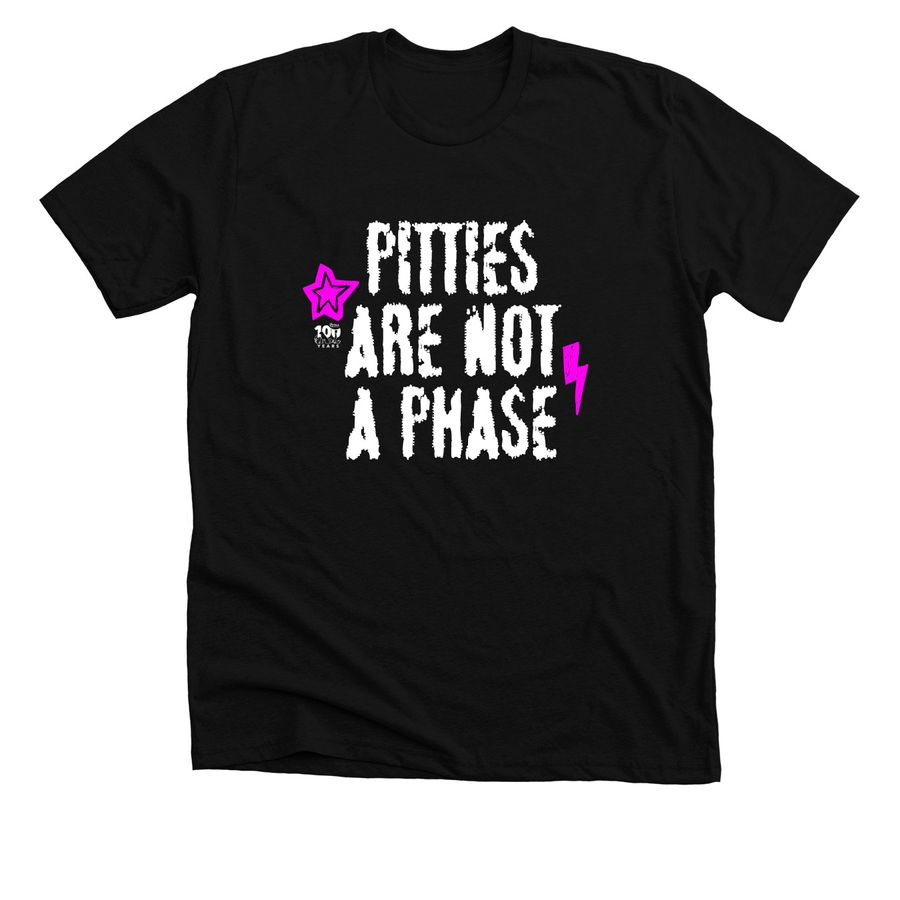 Pitties Are Not A Phase, a Solid Black Blend Premium Unisex Tee