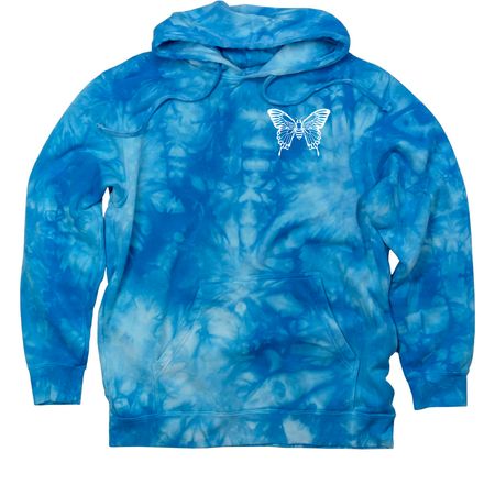 CBMT Honeybees 26-27, a Aqua Blue Tie Dye Pullover Hoodie