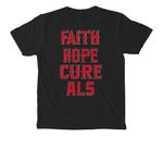 Crystal's ANGELS&nbsp;, a Black Comfort Colors Pocket Tee (back-view)