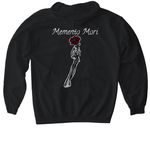 Memento Mori, a Black Gildan Softstyle Pullover Hoodie (back-view)
