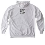 Save Lewis Logo Red, a White Comfort Colors Pullover Hoodie (back-view)